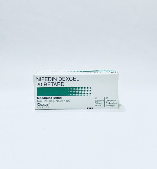 Nifedin Dexcel (Nifedipine 20mg)